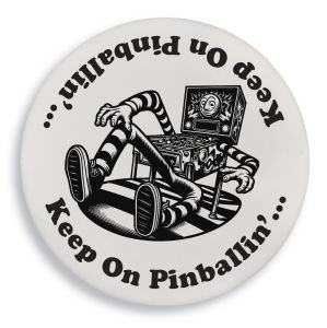 Keep On Pinballin' Drink Coaster